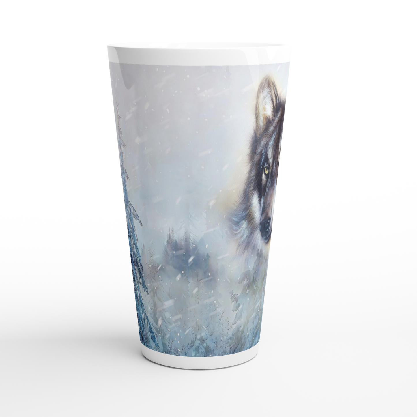 XXL-Tasse Winterwolf
