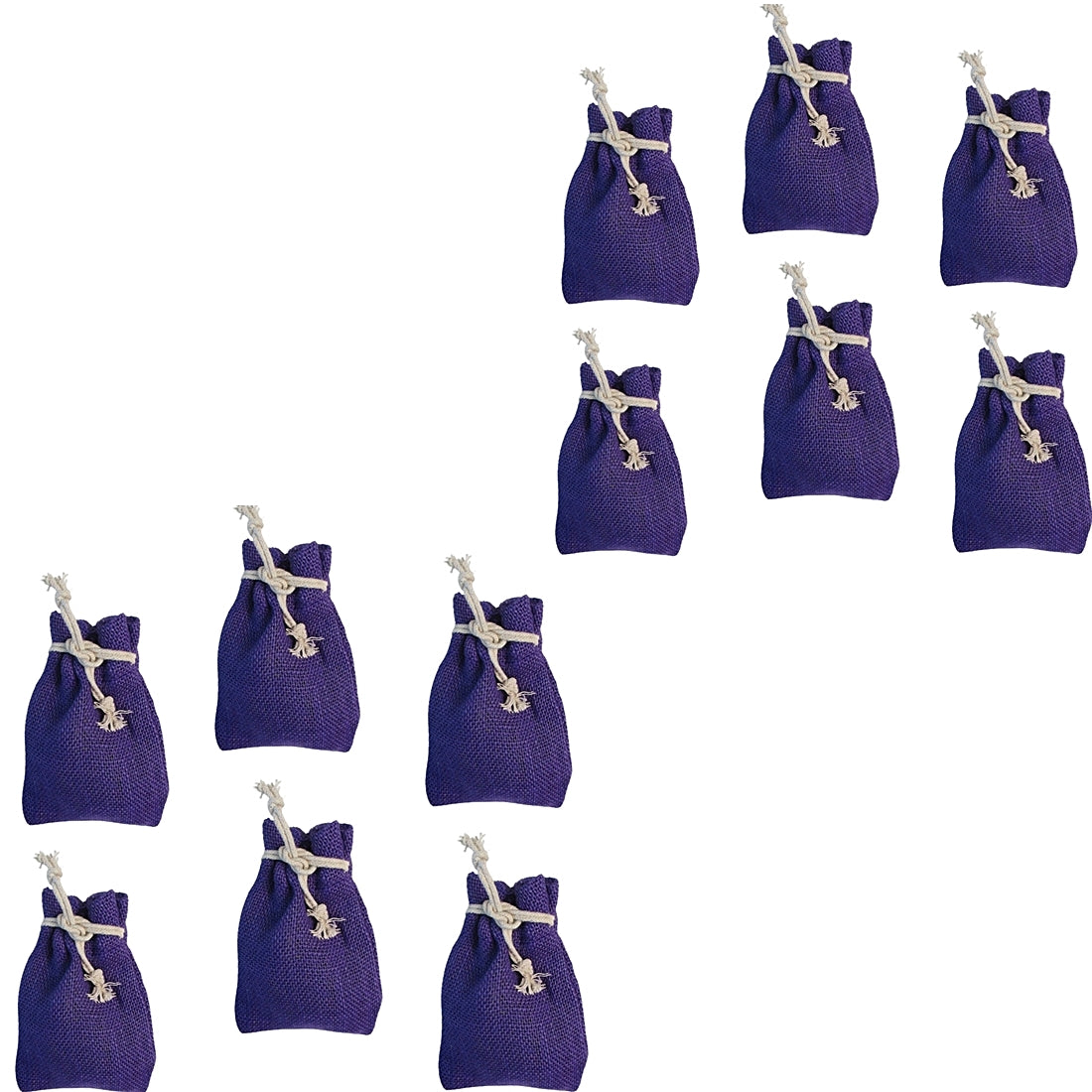 Jutesäckchen 15x10 cm violett