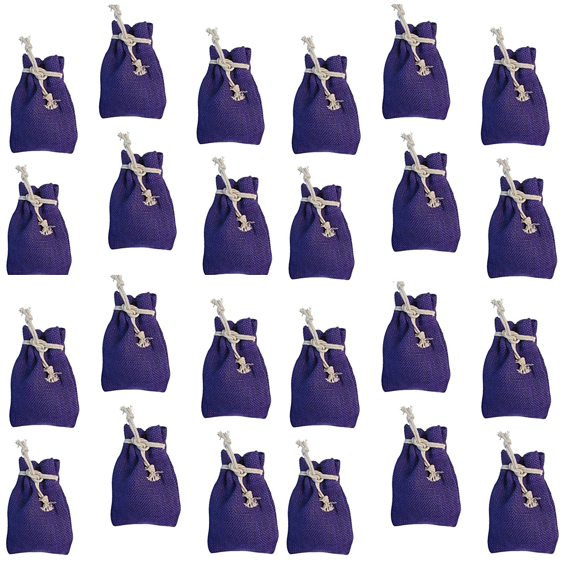 Jutesäckchen 15x10 cm violett