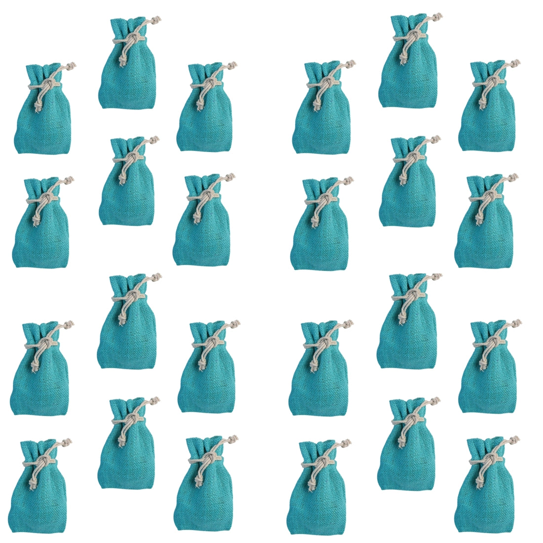 Jutesäckchen 15x10 cm türkis