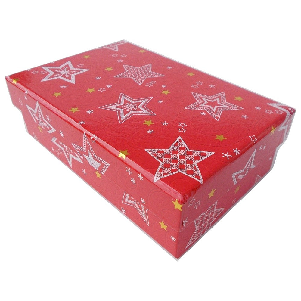 3 Geschenkboxen mit Sternen