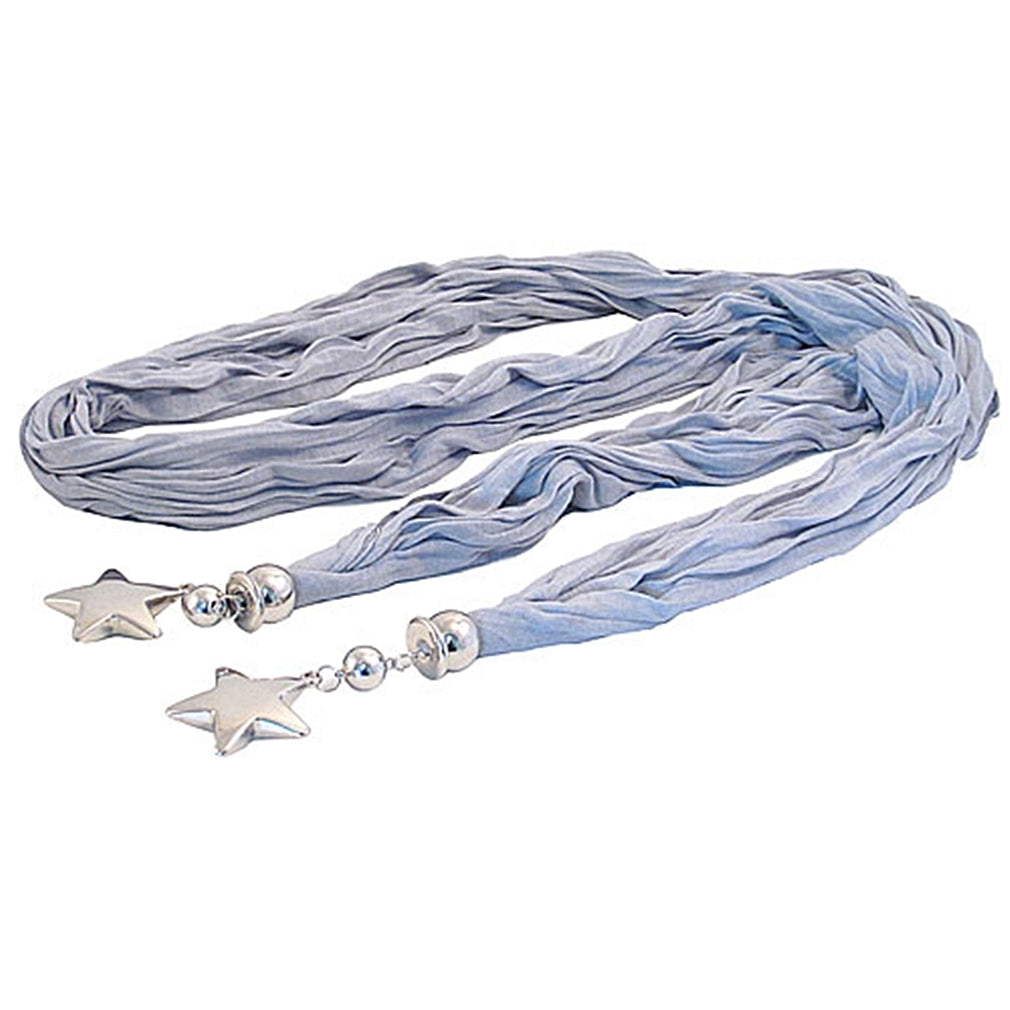 Schal mit Sternen silbergrau