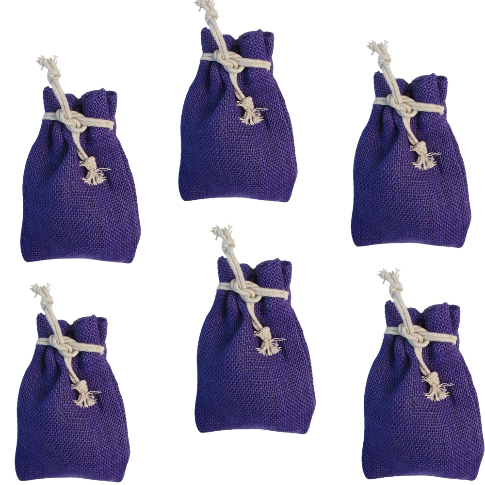 Jutesäckchen 15x10 cm violett