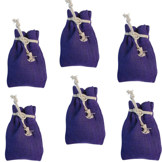 Jutesäckchen 15x10 cm violett