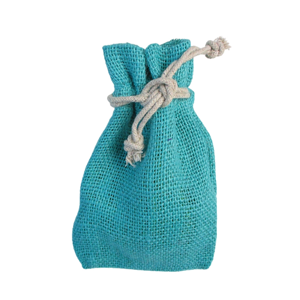 Jutesäckchen 20x12 cm türkis
