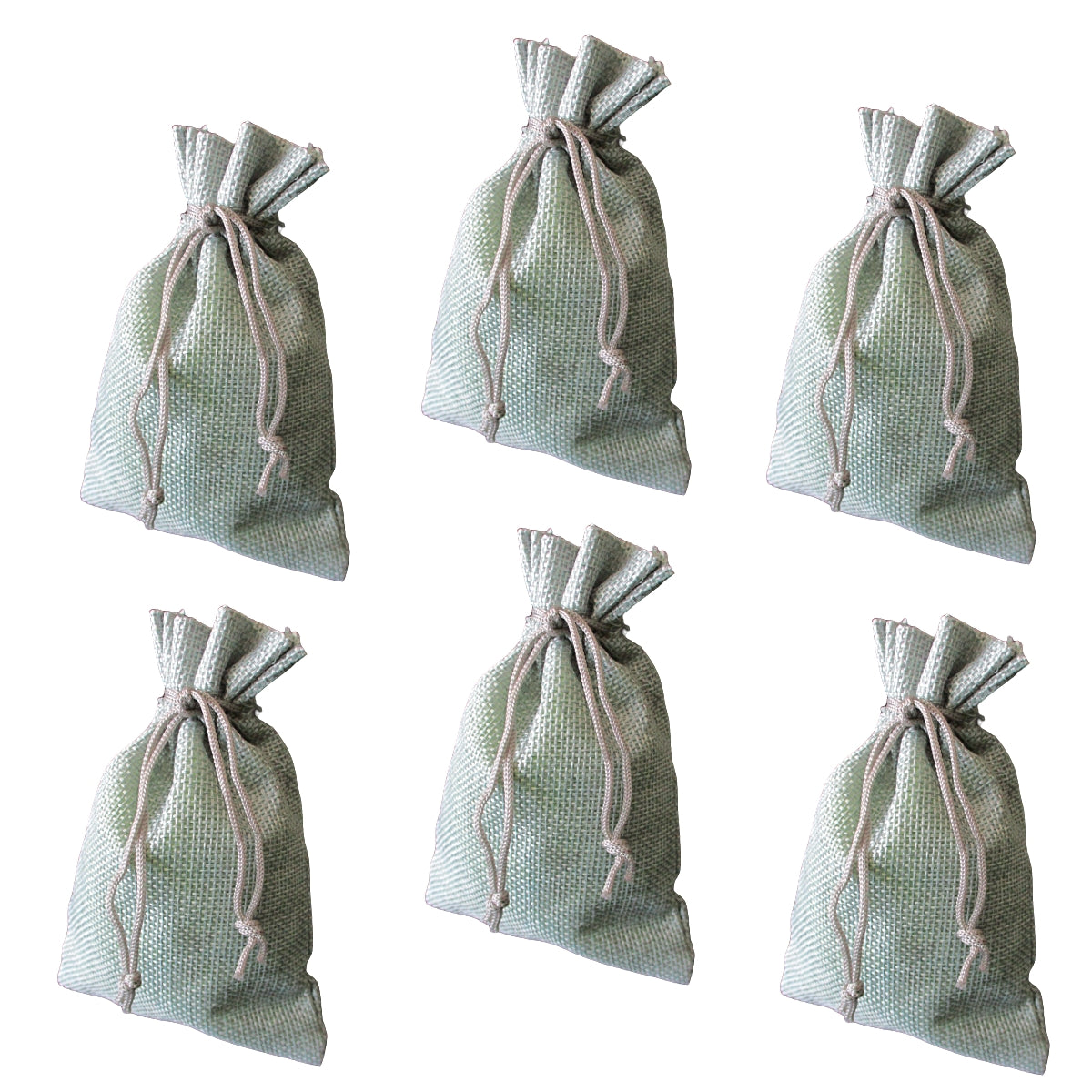 Stoffbeutel silber 10x15cm