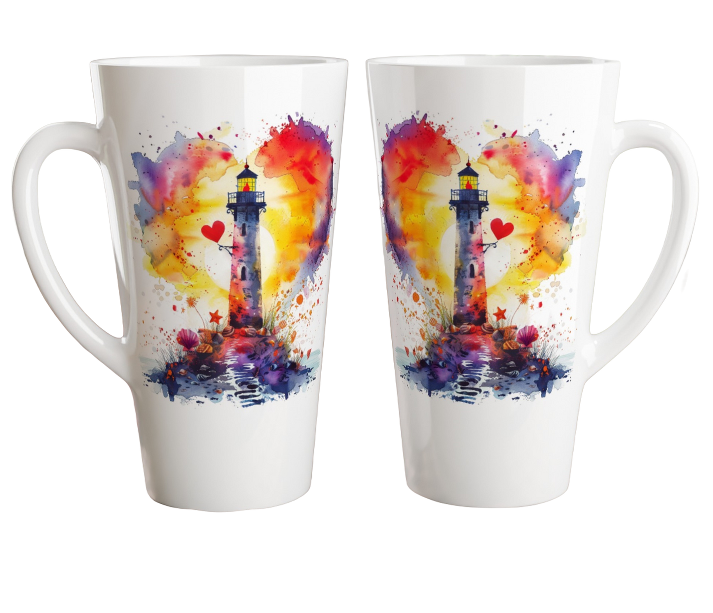 XXL-Tasse Leuchtturm & Liebe
