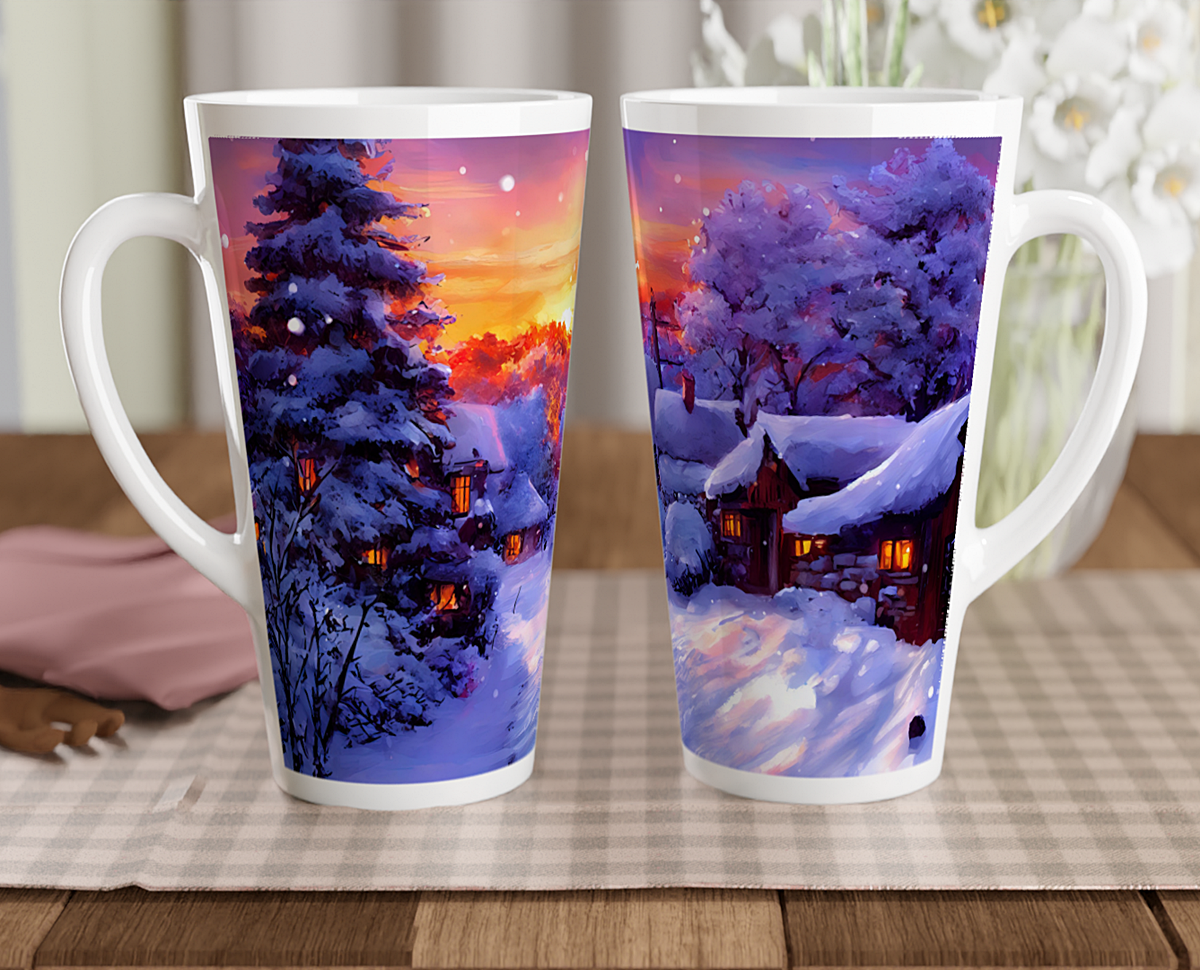 XXL-Tasse Schnee-Landschaft
