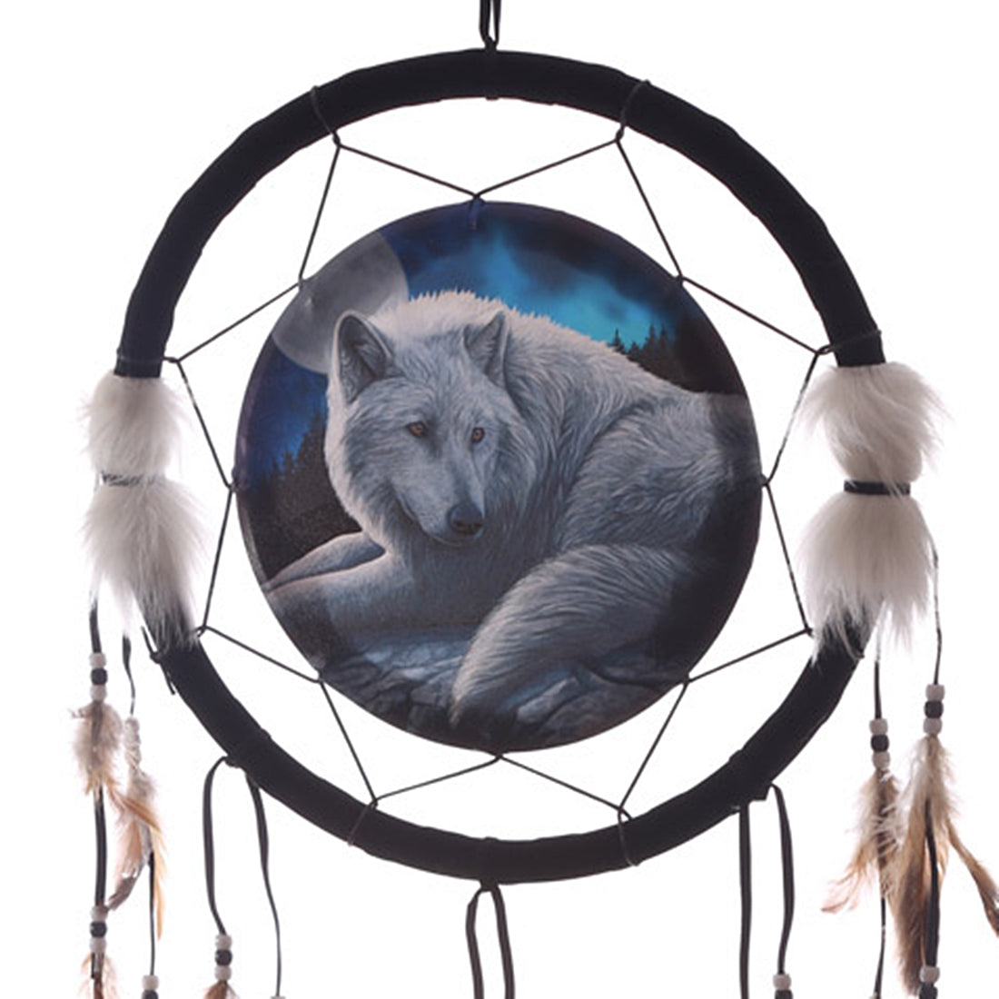 Traumfänger Wolf auf Felsen