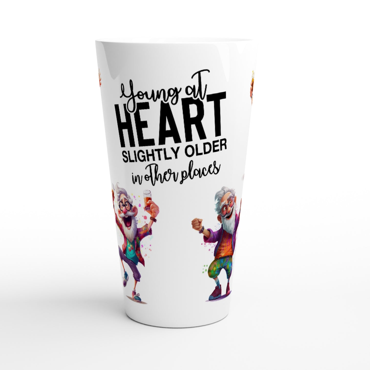 XXL-Tasse Young at heart