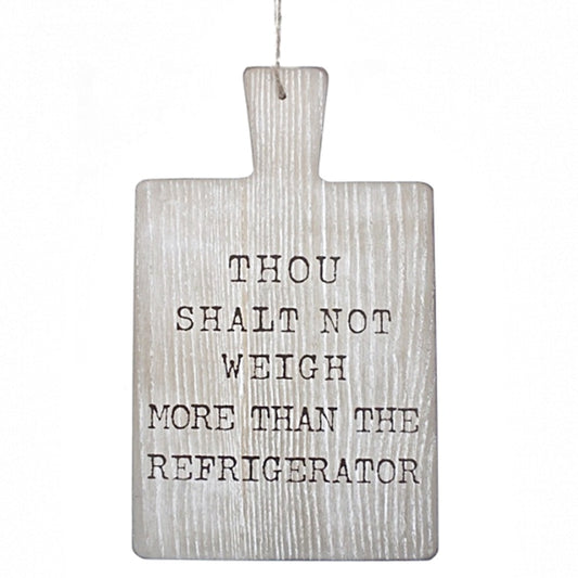 Deko-Schild mit Diät-Tipp