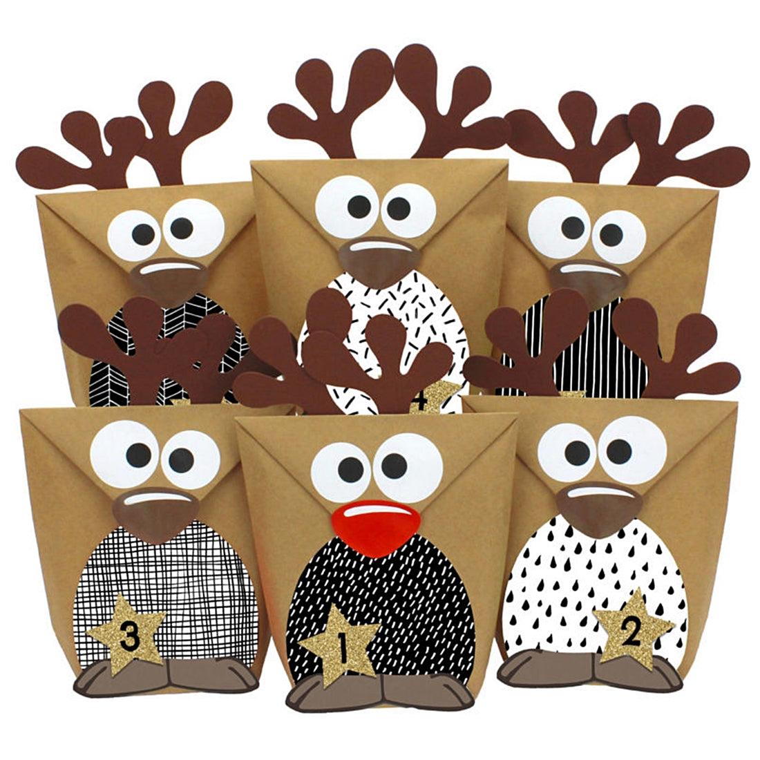 Adventskalender-Set Rentiere II