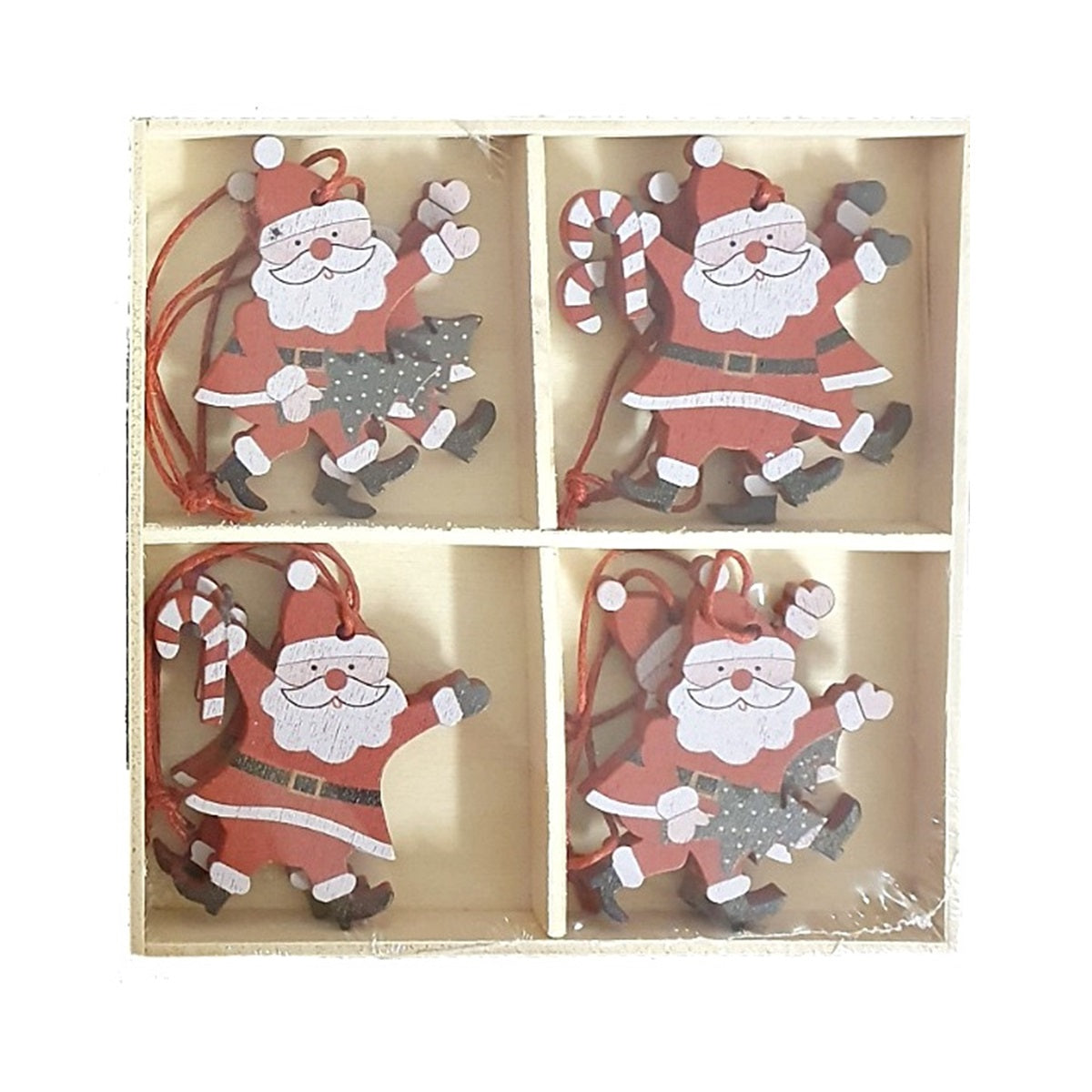 16 Deko-Hänger SANTA/AUTOS