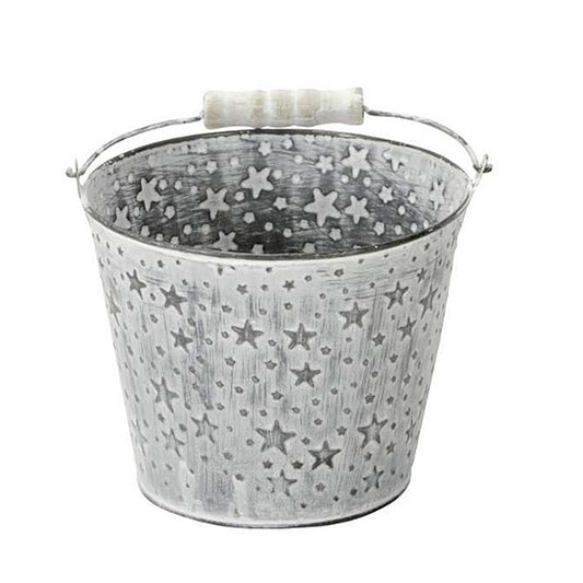 Pflanztopf mit Sternen rund