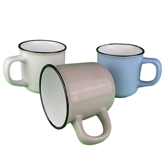 Becher im Emaille-Look 3er-Set