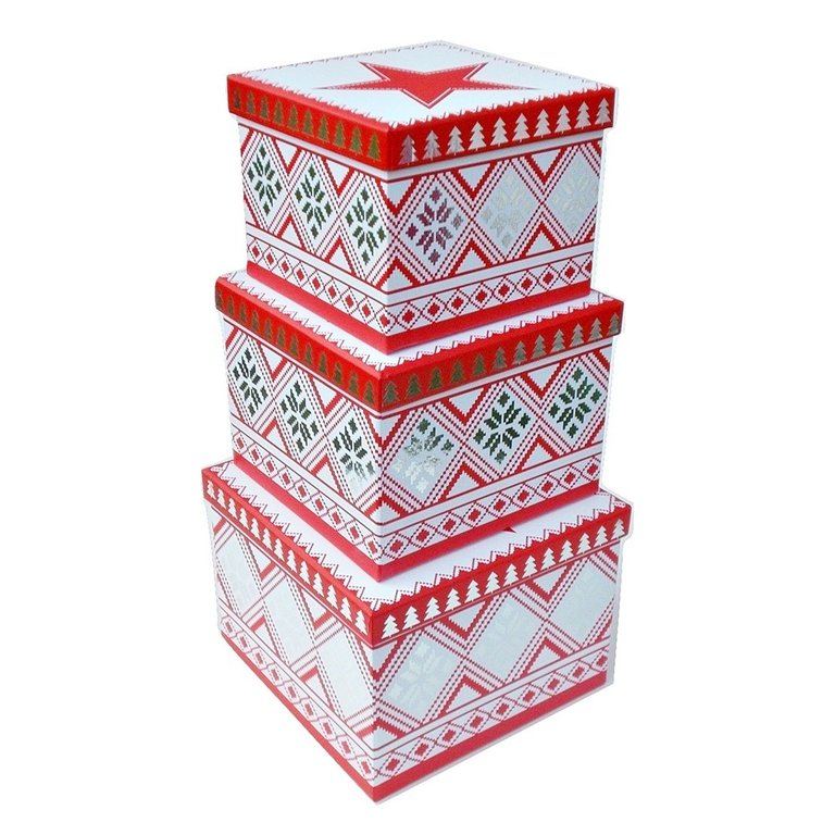 Geschenkbox mit Stern (3 Größen)