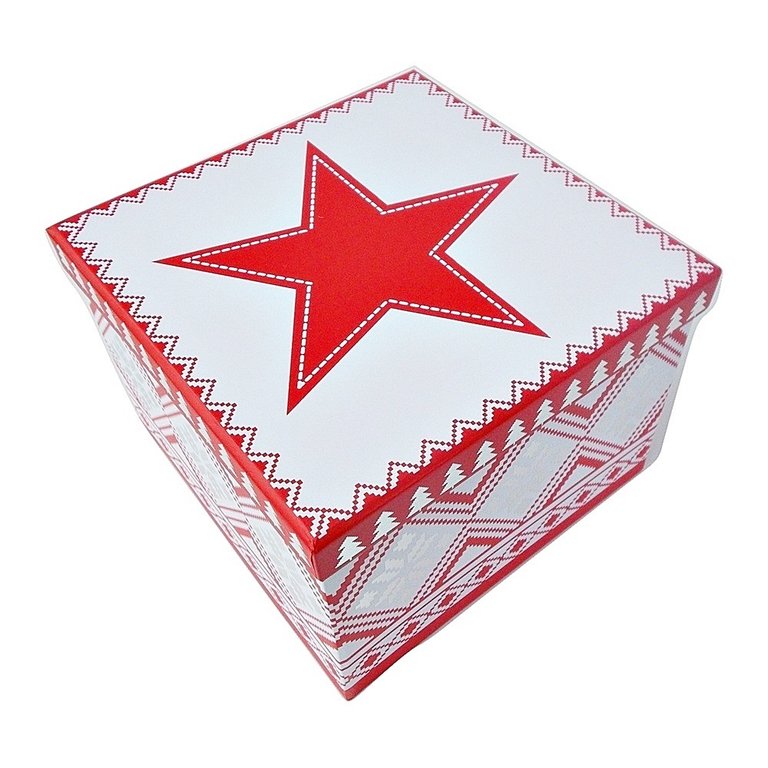 Geschenkbox mit Stern (3 Größen)