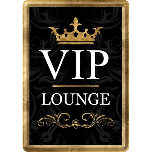Blechpostkarte VIP LOUNGE