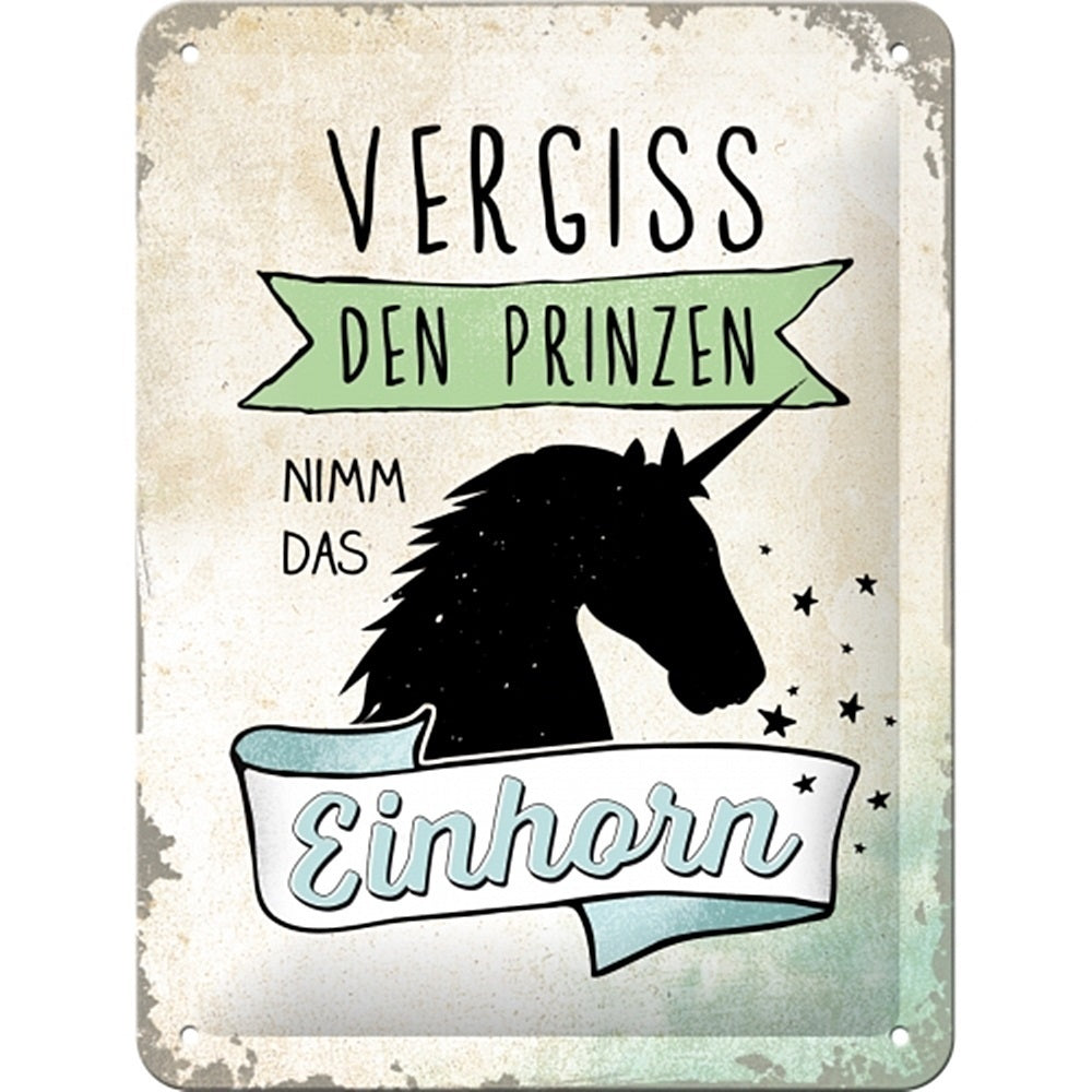 Blechschild VERGISS DEN PRINZEN