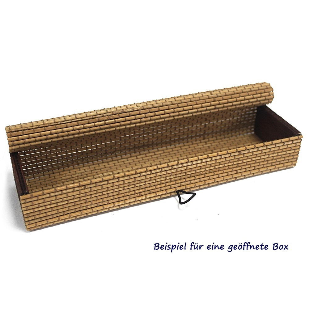 BAMBUS-Etui rot ca. 22 x 6 x 3.5 cm