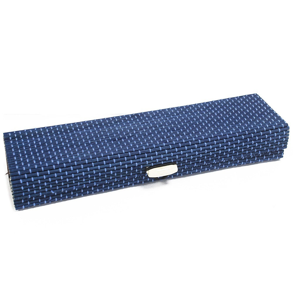 BAMBUS-Etui blau ca. 22 x 6 x 3.5 cm