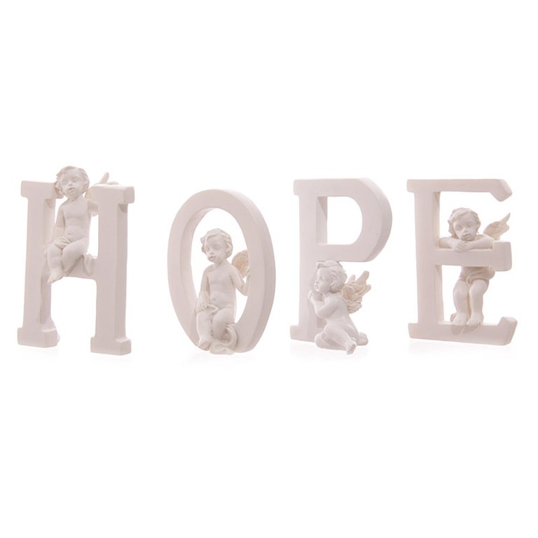 4 Deko-Engel HOPE