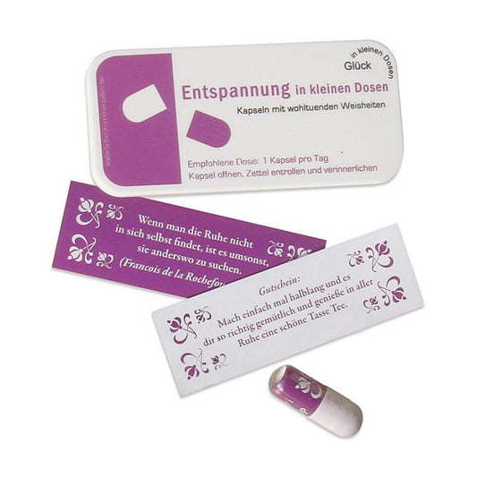 ENTSPANNUNG in kleinen Dosen