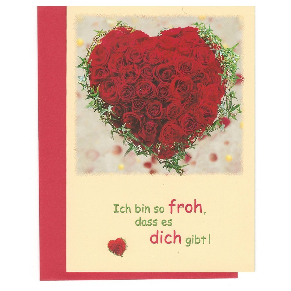 Grußkarte FROH, DASS ES DICH GIBT