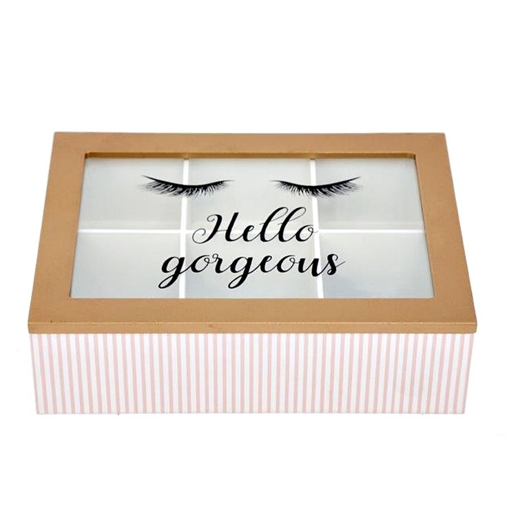 Aufbewahrungsbox GLAMOUR mit Glasdeckel