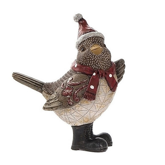 Winter-Vogel mit Boots