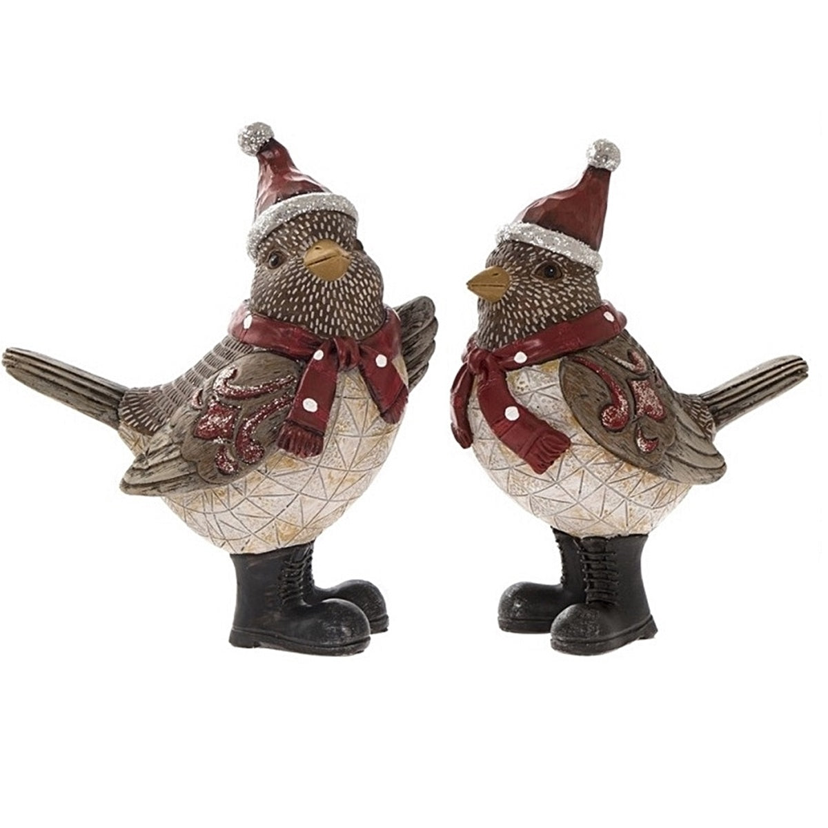 Winter-Vogel mit Boots