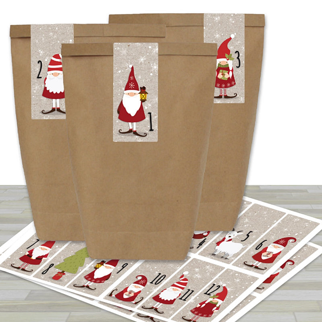 Adventskalender Mini-Set Wichtel