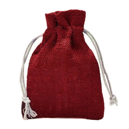 Jutesäckchen 15x10 cm rot