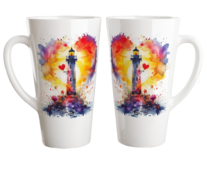 XXL-Tasse Leuchtturm & Liebe