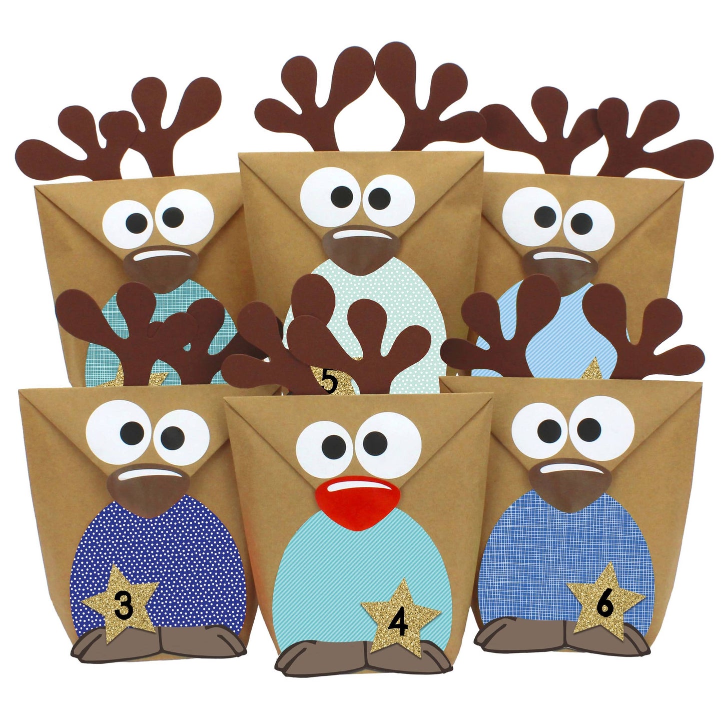 Adventskalender-Set Rentiere III