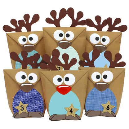 Adventskalender-Set Rentiere III