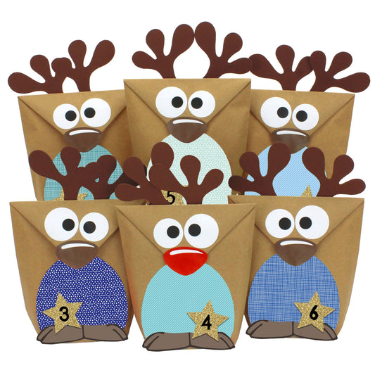 Adventskalender-Set Rentiere III