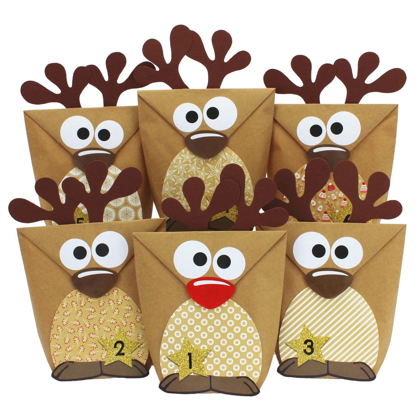 Adventskalender-Set Rentiere IV