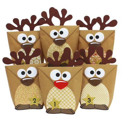 Adventskalender-Set Rentiere IV