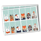 Adventskalender-Zahlen verschiedene Varianten
