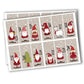 Adventskalender-Zahlen verschiedene Varianten