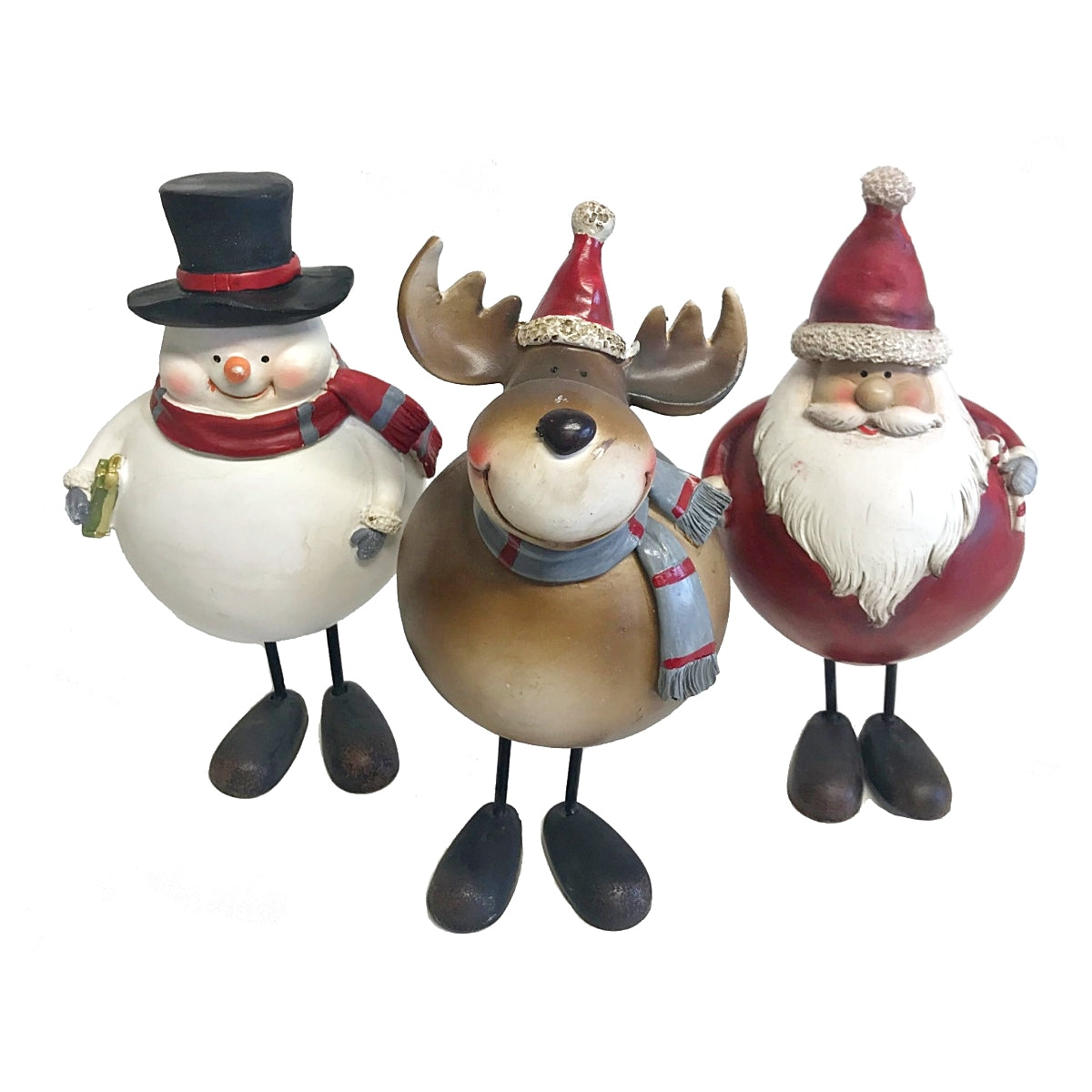 North Pole Santa, Rentier & Schneemann