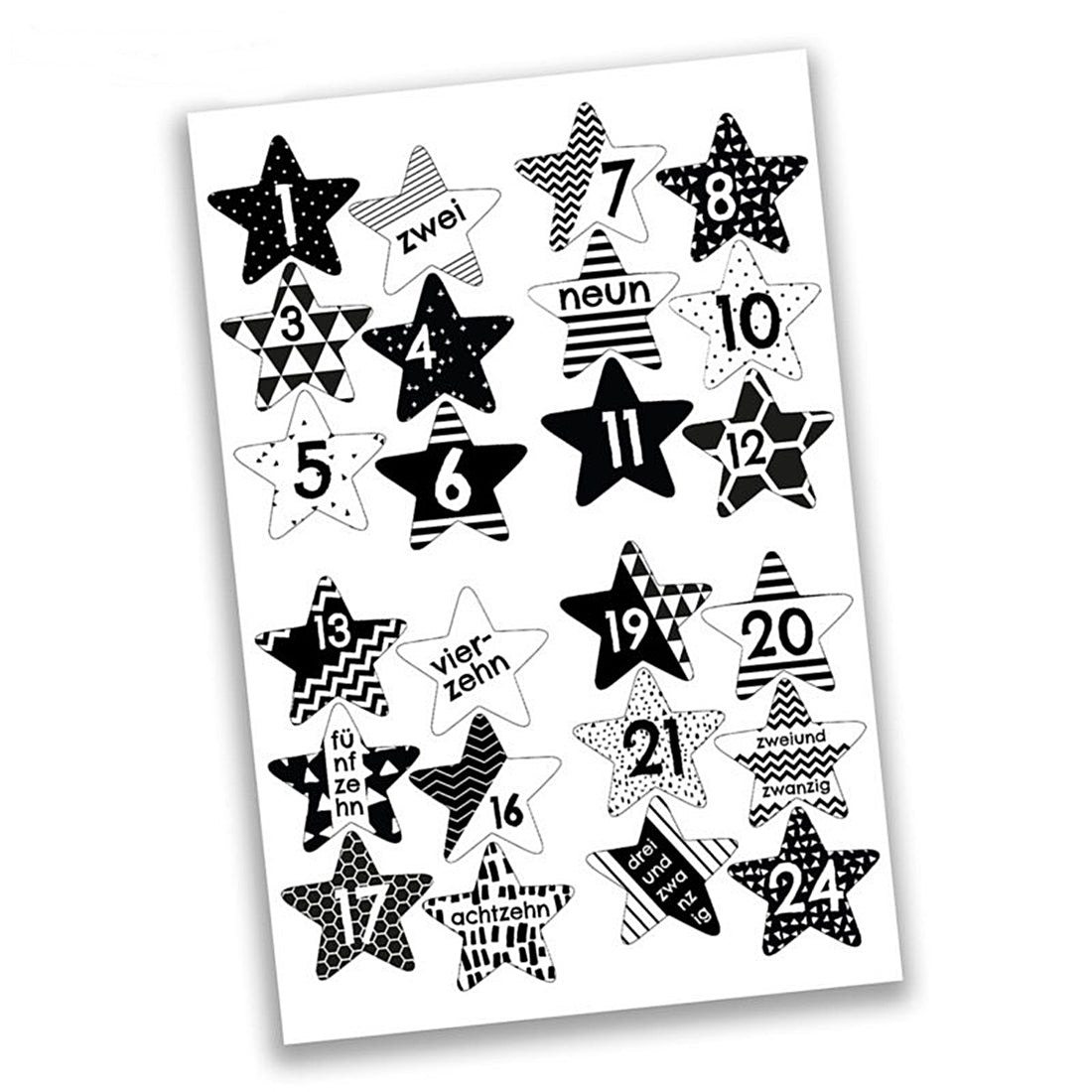 Adventskalender Mini-Set Sterne