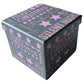 3er-Set Geschenkbox pink/grau