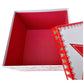 Geschenkbox mit Stern rot/weiß