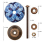 Schubladenknopf blau 6er-Set (1)